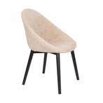 *WOONWINKEL* Dutchbone Fenna Beige Kuip Eetkamerstoel Modern, Huis en Inrichting, Stoelen, Verzenden, Nieuw