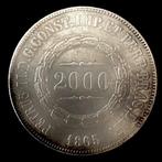 Brazilië. Pedro II (1831-1889). 2000 Reis - 1865 - (R128), Postzegels en Munten, Munten | Europa | Niet-Euromunten