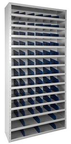 Vakkenkast grijs 198x100x30cm incl. 72 vakverdelers, Ophalen of Verzenden