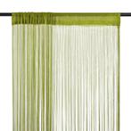 vidaXL Draadgordijnen 100x250 cm groen 2 st, Verzenden, Nieuw, Groen