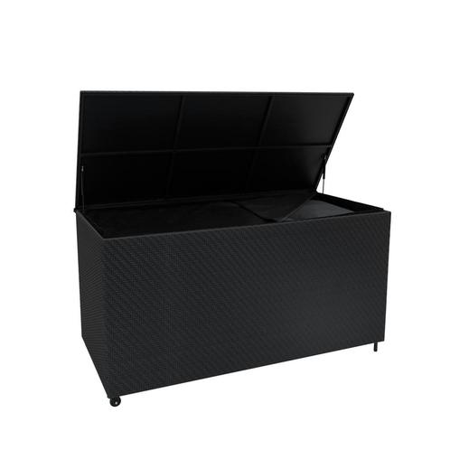Rotan Tuin Opbergbox Zwart Groot Kussenbox 700L Buiten, Huis en Inrichting, Woonaccessoires | Kussens, Verzenden