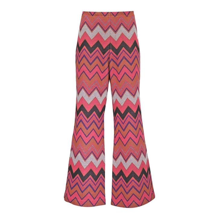 Ana Alcazar • zigzag pantalon Miggy • 42, Kleding | Dames, Broeken en Pantalons, Roze, Nieuw, Maat 42/44 (L), Verzenden