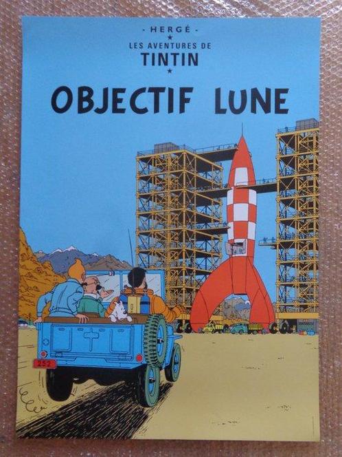 Hergé - 2 Sérigraphies Tintinimaginatio - Objectif Lune + On, Boeken, Stripboeken