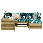 vidaXL 5-delige Loungeset geïmpregneerd grenenhout, Verzenden, Nieuw, Loungeset