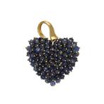 Hanger - 18 karaat Geel goud - 11.00ct. tw. Saffier