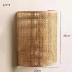 Rotan Wandlamp – Bohemian Sfeerverlichting voor Slaap, Huis en Inrichting, Lampen | Wandlampen, Verzenden, Nieuw