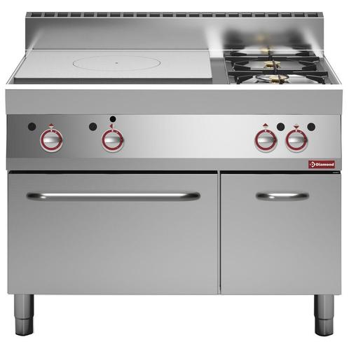 Fornuis, Doorkookplaat, 2 Gasbranders, Gasoven, Neutrale Kas, Zakelijke goederen, Horeca | Keukenapparatuur, Nieuw in verpakking