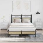 vidaXL Bedframe zonder matras hout sonoma eikenkleurig, Bruin, Verzenden, Nieuw, Twijfelaar