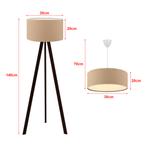 lux.pro Hanglamp en staande lamp Scunthorpe wit zwart en bei, Verzenden, Nieuw