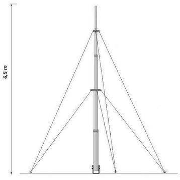 WL4 MT65 Telescopische universele aluminium mast 6,5m met beschikbaar voor biedingen