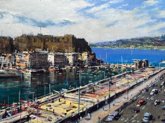 Andrea Patrisi (1954) - Napoli - Castel Dell’Ovo, Antiek en Kunst, Kunst | Schilderijen | Klassiek