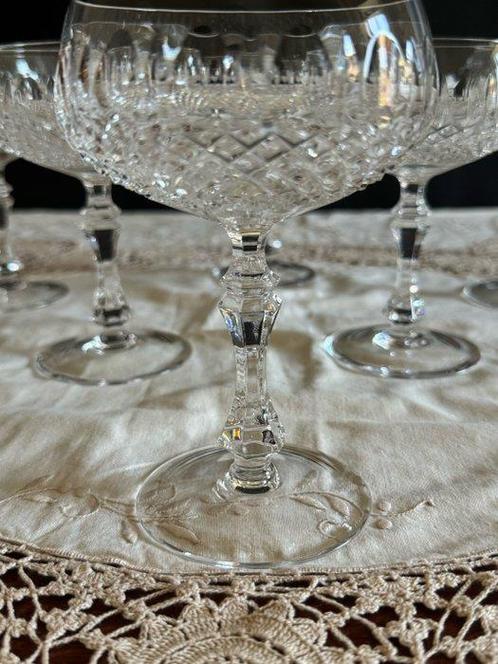 Val Saint Lambert - Drinkservies (6) - Kristal - 6 persoons, Antiek en Kunst, Antiek | Meubels | Tafels