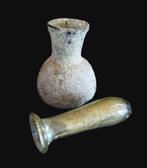 Oud-Romeins Glas Paarsachtige groen iriserende paarsgewijze
