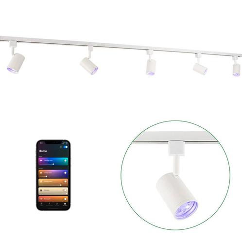 Smart Railsysteem 1-fase | Wit | 3 Meter | HUE compatible, Huis en Inrichting, Lampen | Plafondlampen, Nieuw, Kunststof, Metaal