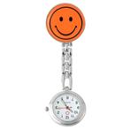 Fako® - Verpleegstershorloge - Smiley - Oranje, Verzenden, Nieuw