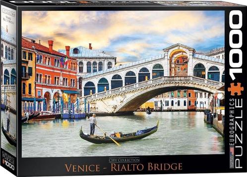 Venice Rialto Bridge Puzzel (1000 stukjes) | Eurographics -, Hobby en Vrije tijd, Denksport en Puzzels, Nieuw, Verzenden