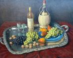 Jos de Laet (1951) - Rijk Fruit en wijnstilleven, Antiek en Kunst, Kunst | Schilderijen | Klassiek