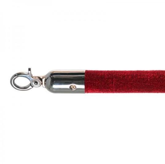 Afzetkoord | Chrome/ Bordeaux rood | 157 cm, Zakelijke goederen, Horeca | Keukenapparatuur, Verzenden