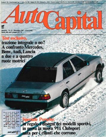 1987 AUTOCAPITAL MAGAZINE 12 ITALIAANS beschikbaar voor biedingen