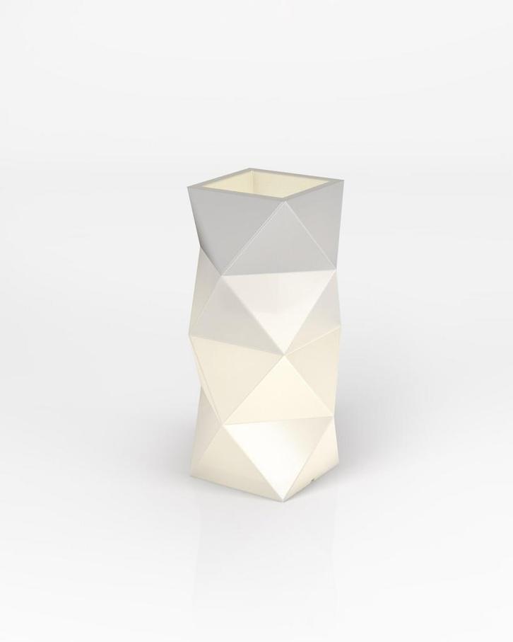 Hoge Bloempot Monumo 78cm | Gebruikt | OP = OP, Tuin en Terras, Bloempotten, 70 cm of meer, 25 tot 40 cm, Vierkant, Nieuw, Kunststof