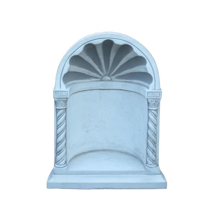 Stenen bidkapel - wit/grijs - kleine klassieke uitvoering, Huis en Inrichting, Woonaccessoires | Overige, Ophalen of Verzenden