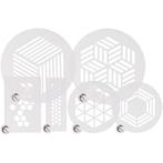 Plate-it Stencil Hexagon Set/6, Hobby en Vrije tijd, Verzenden, Nieuw