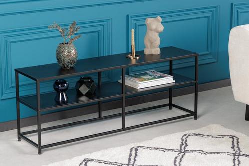 industrieele consoletafel DURA STEEL 120cm zwart metalen, Huis en Inrichting, Tafels | Sidetables, Ophalen of Verzenden