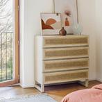 *WOONWINKEL* Kave Home Rexit Rotan Webbing Ladekast, Huis en Inrichting, Kasten | Ladekasten, Verzenden, Nieuw