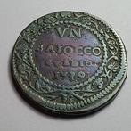 Pauselijke Staten. Clemente XII. 1 Baiocco 1739 Gubbio, Postzegels en Munten, Munten | Europa | Niet-Euromunten