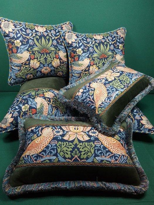 Kussensloopenset met Morris & Co stof, vulling inbegrepen. -, Antiek en Kunst, Curiosa en Brocante