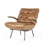 Fauteuil Bastiaan - cognac java leder, Huis en Inrichting, Stoelen, Ophalen of Verzenden, Nieuw