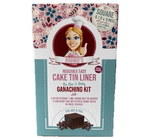 Taart Coating Kit Vierkant Set/3, Hobby en Vrije tijd, Taarten en Cupcakes maken, Nieuw, Verzenden