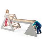 3-In-1 Klimdriehoek Ladder en Glijbaan Klimrek met Dubbelzij, Kinderen en Baby's, Speelgoed | Buiten | Speeltoestellen, Nieuw