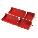 Set van 4 magnetische bakken - rood, Doe-het-zelf en Verbouw, Ophalen of Verzenden, Nieuw