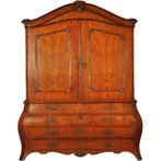 Satijnhouten Hollands kabinet ca 1775 No511854, Ophalen of Verzenden