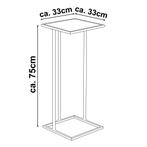 Bijzettafel Metaal/MDF 75 x 33 CMIk hoop dat dit helpt!, Huis en Inrichting, Tafels | Bijzettafels, Verzenden, Nieuw