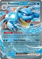 Blastoise EX 030/142 Stellar Crown, Hobby en Vrije tijd, Verzamelkaartspellen | Pokémon, Ophalen of Verzenden, Nieuw, Losse kaart
