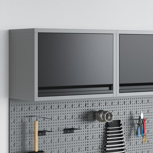 vidaXL Gereedschapskast wamdmontage met gasliftdeur 50x25x35, Doe-het-zelf en Verbouw, Gereedschapskisten, Nieuw, Verzenden