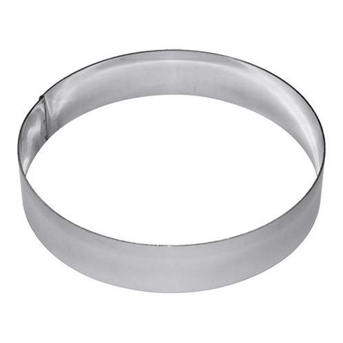 Taartring | RVS | Ø220x45(h)mm EMGA, Zakelijke goederen, Horeca | Keukenapparatuur, Nieuw in verpakking, Verzenden