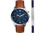 Fossil Neutra Chrono FS5708SET Herenhorloge Geschenkset 44, Verzenden, Nieuw