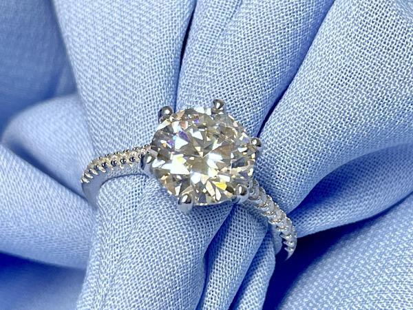 Veiling - Ring solitair 6 poot briljant, Sieraden, Tassen en Uiterlijk, Ringen
