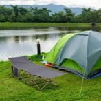 TRUUSK Veldbed met Opbergtas - Opvouwbaar Campingbed - Staal, Caravans en Kamperen, Verzenden, Nieuw