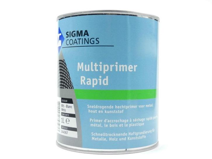SIGMA Multiprimer Rapid - RAL 1018 Zinkgeel - 2,5 liter, Doe-het-zelf en Verbouw, Verf, Beits en Lak, Verf, Geel, Nieuw, Minder dan 5 liter
