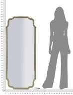 WANDSPIEGEL ISTANBUL GOUD CM 60X2X150 ( BINNENSPIEGEL, Huis en Inrichting, Woonaccessoires | Spiegels, Ophalen of Verzenden, Nieuw