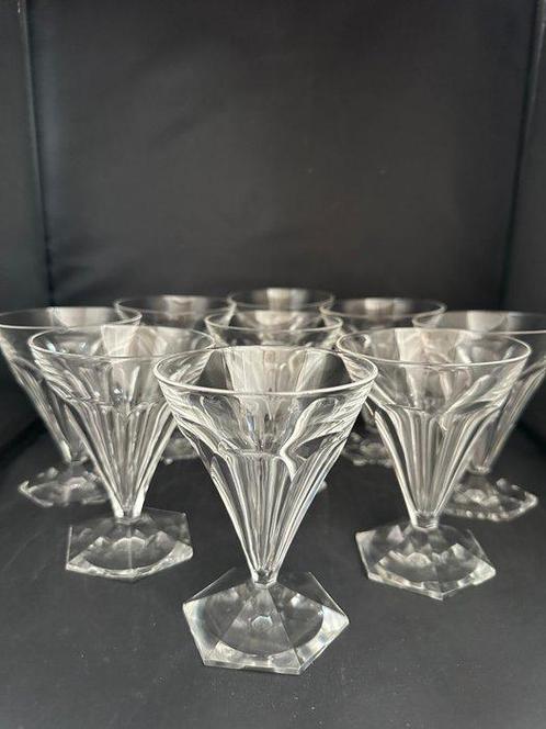 Wijnglas (9) - Kristal - Prachtige Anmaur, Antiek en Kunst, Antiek | Meubels | Tafels