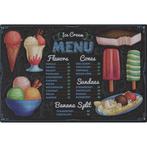 Wandbord - Ice Cream Menu, Ophalen of Verzenden, Nieuw