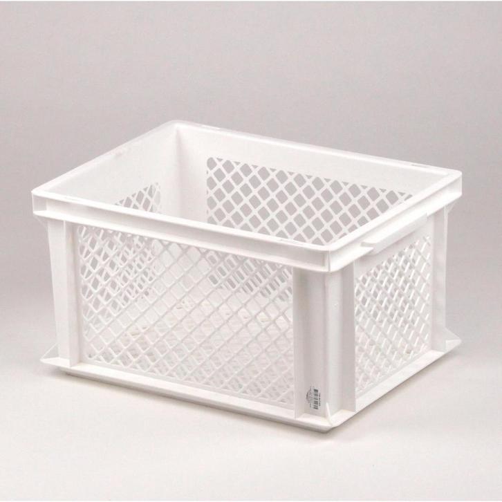 Lastpak Middelgrote fietskrat - kunststof - wit - 40x30x2..., Fietsen en Brommers, Fietsaccessoires | Fietsmanden, Nieuw, Ophalen of Verzenden