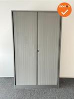 Roldeurkast - Ahrend - 195x120x45cm - Zilvergrijs - Met wit, Werkplek, Ophalen of Verzenden, Gebruikt, Kast