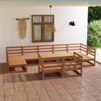 vidaXL 9-delige Loungeset massief grenenhout, Tuin en Terras, Tuinsets en Loungesets, Verzenden, Nieuw, Loungeset