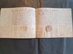 Document - [Règne de Louis XVI] - Vélin scellé avec sceau en, Verzamelen, Film en Tv, Nieuw